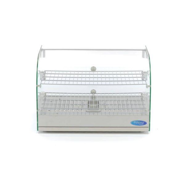 MAXIMA Šildomas maisto vitrininis stendas 45 L 55 cm 2 lentynos
