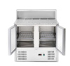 ARKTIC 2 durų šaldytuvo stalas su antstatu ir granito stalviršiu, 247 l, 900x700x(H)1070 mm, 230V/145W 236208 | E-gastro
